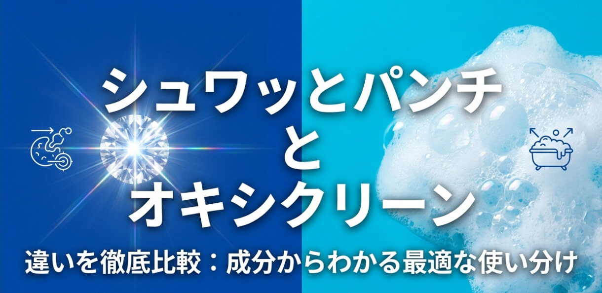 シュワッとパンチとオキシクリーンの違いの表紙