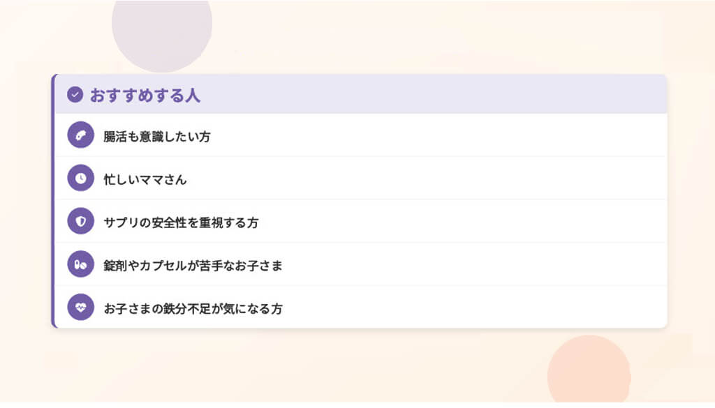 ここすく鉄分をおすすめする人