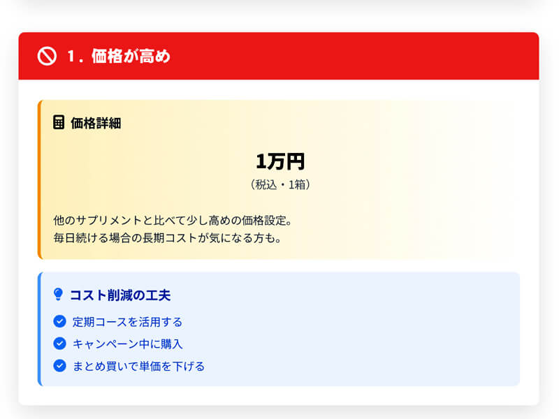 ラフィーネアルファのデメリット「価格が高い」