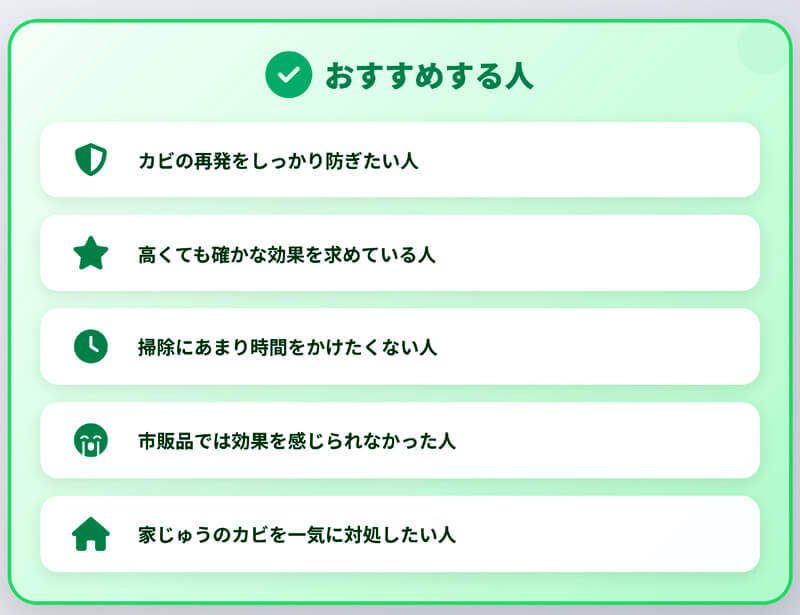 モノクリアプロをおすすめする人