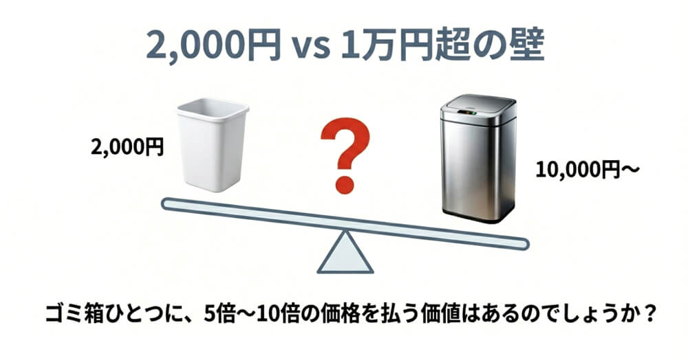 普通の製品より値段が高いという価格画像