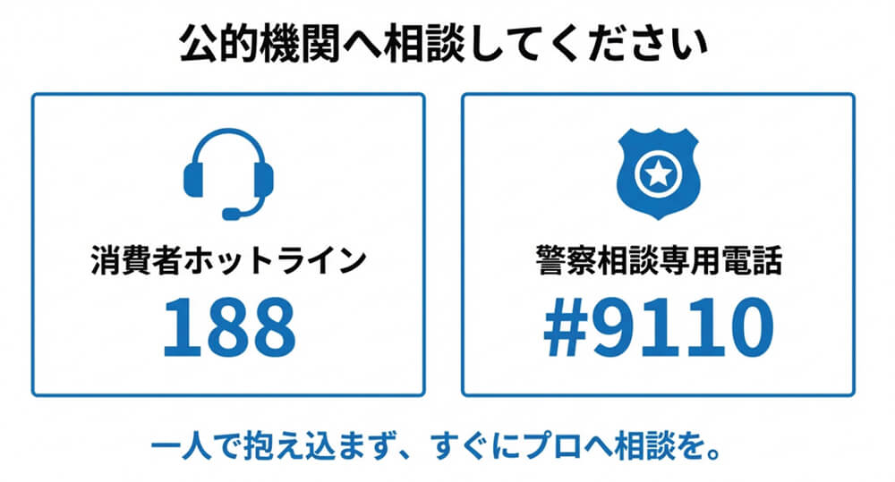 公的機関・相談窓口を頼る画像
